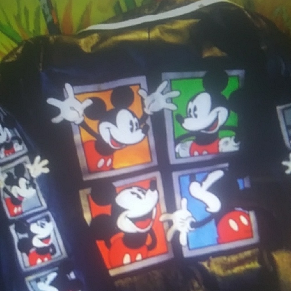 Mickey mouse leather jacket